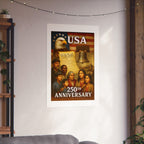 250th USA Anniversary Immigrants Matte Vertical Poster