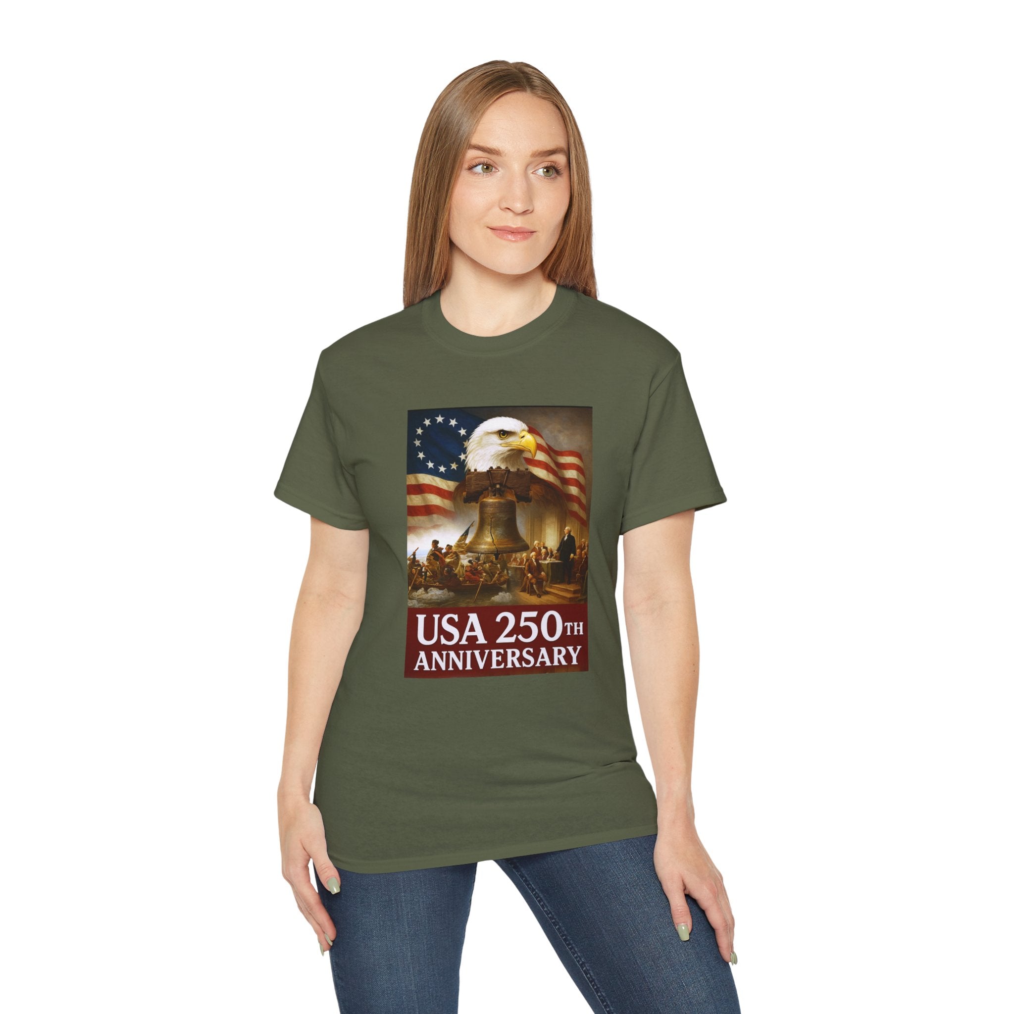 250th USA Anniversary Washington Unisex Ultra Cotton Tee