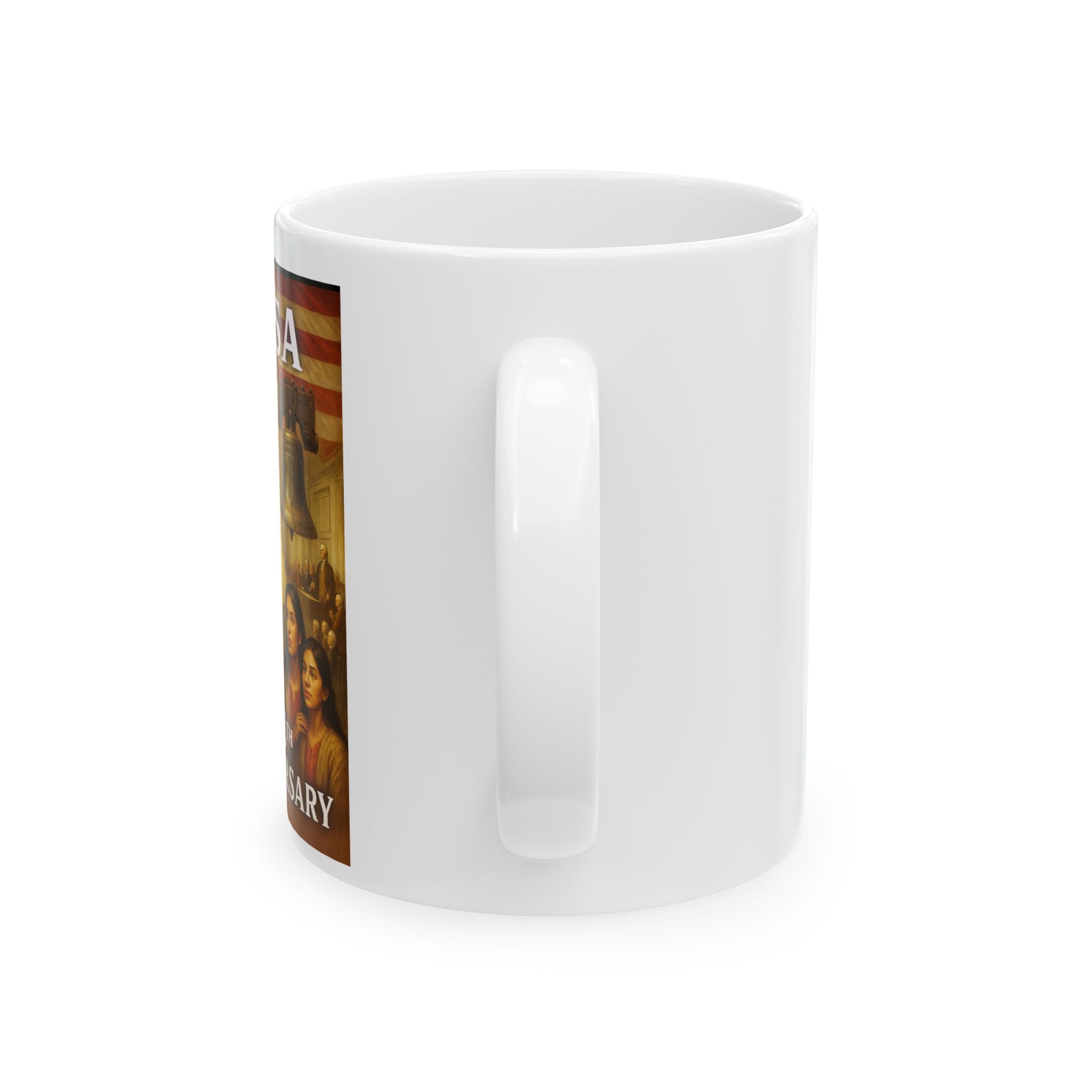 250th USA Anniversary Immigrants Ceramic Mug, (11oz, 15oz)