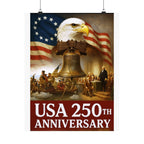 250th USA Anniversary Washington Matte Vertical Poster