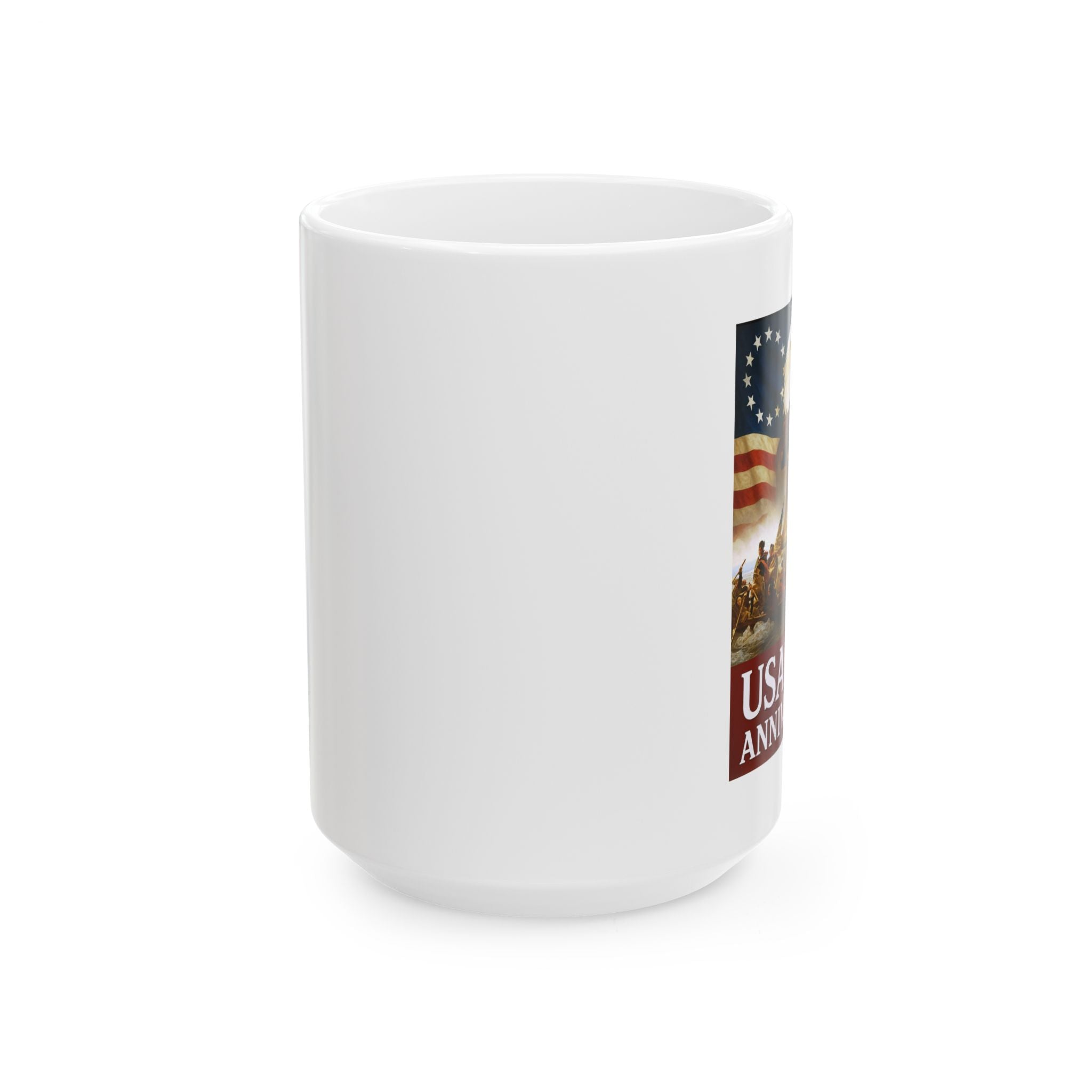 250th USA Anniversary Washington Ceramic Mug, (11oz, 15oz)