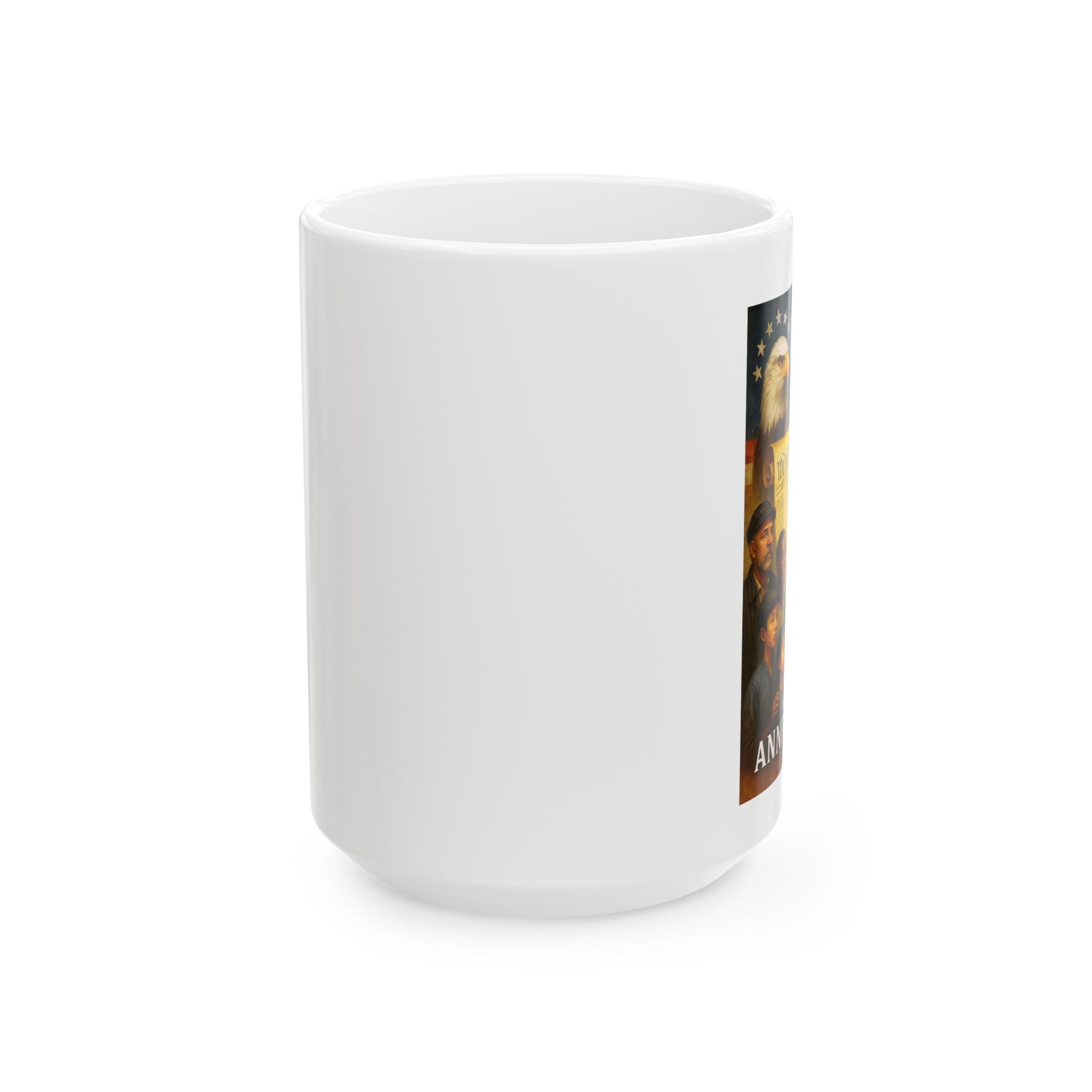 250th USA Anniversary Immigrants Ceramic Mug, (11oz, 15oz)