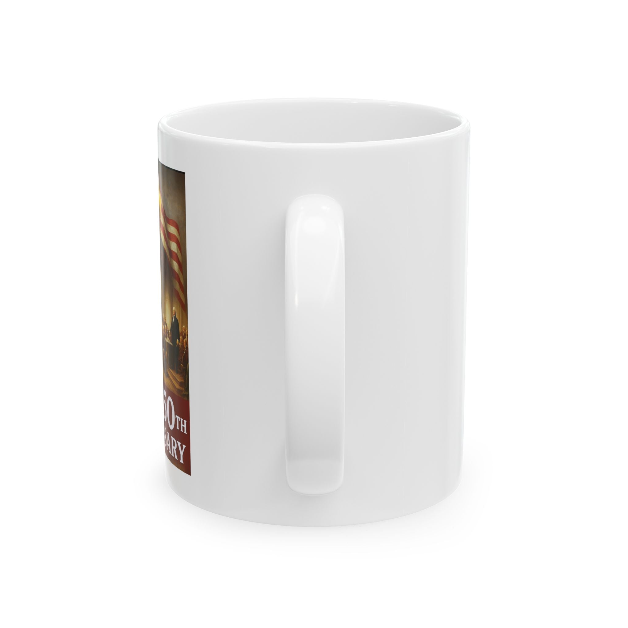 250th USA Anniversary Washington Ceramic Mug, (11oz, 15oz)