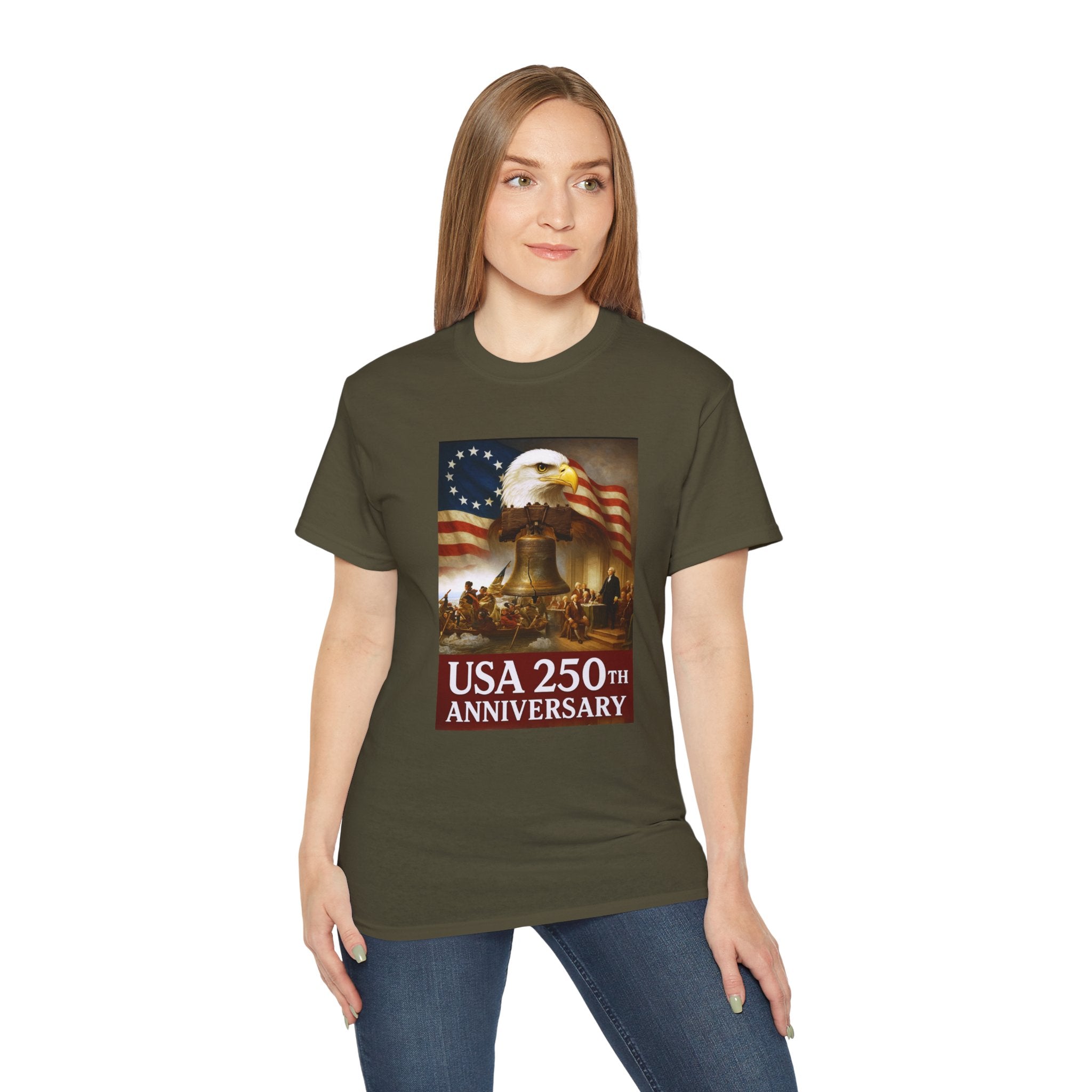 250th USA Anniversary Washington Unisex Ultra Cotton Tee