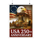 250th USA Anniversary Washington Matte Vertical Poster
